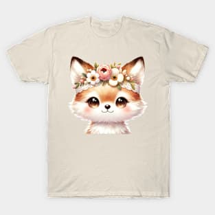 Baby Fox Boho Babies A Watercolor Celebration T-Shirt